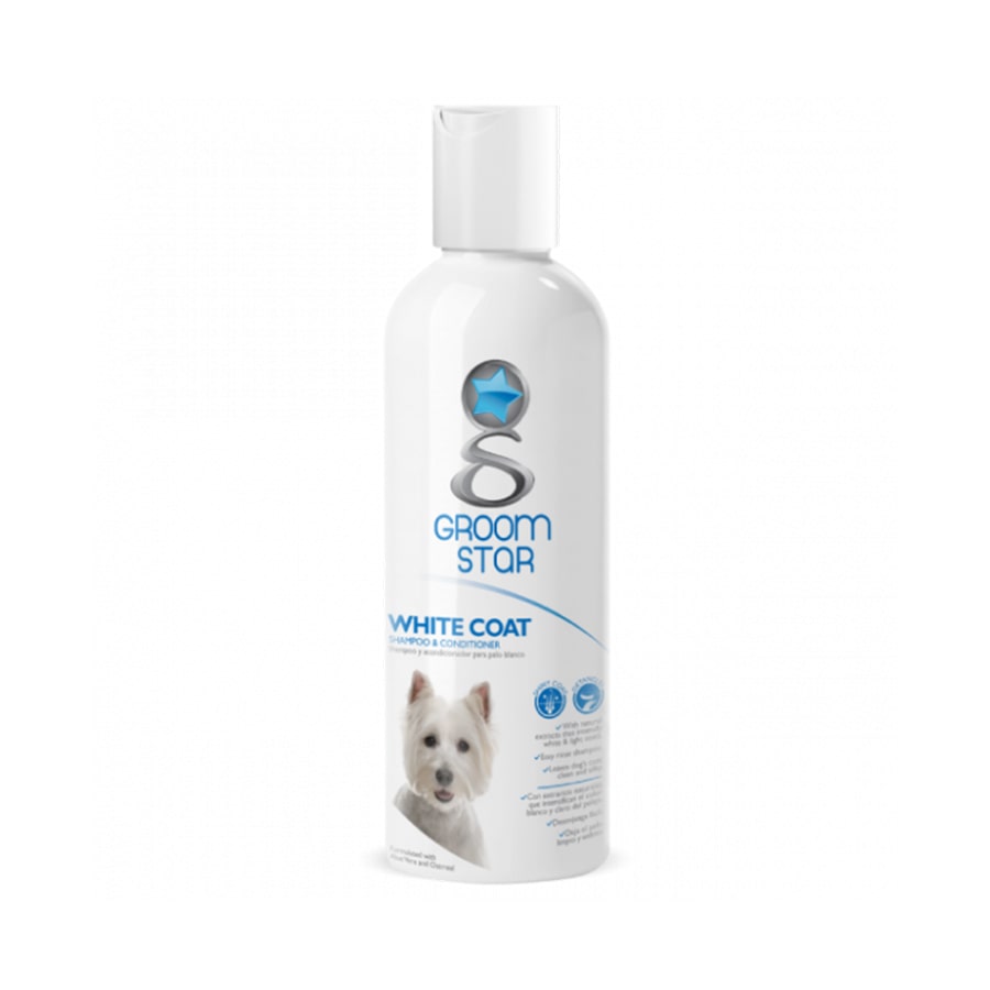 SHAMPOO GROOM STAR PELO BLANCO 480 ML 