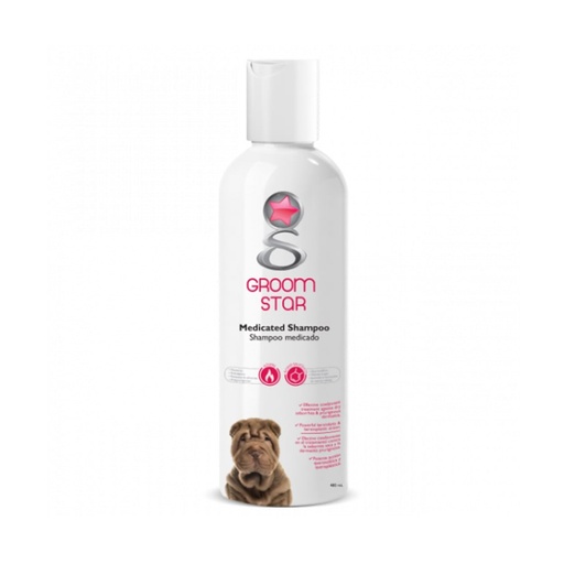 [VET010401] SHAMPOO GROOM STAR MEDICADO 480 ML 