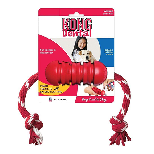 [DK2] JUGUETE KONG DENTAL CON LAZO MEDIUM