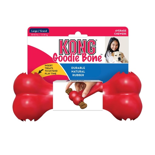 [210011] JUGUETE KONG GOODIE BONE ROJO MEDIUM