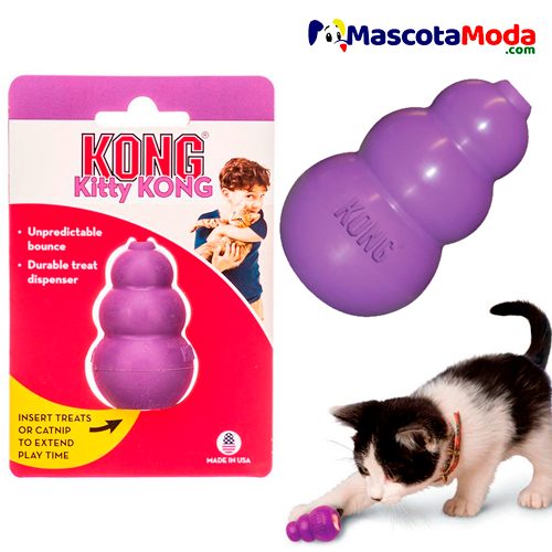 [CA457] JUGUETE KONG P/GATO ESPIRAL MORADA